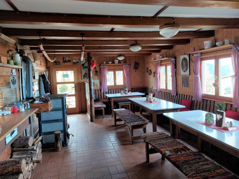 Bertahütte von innen