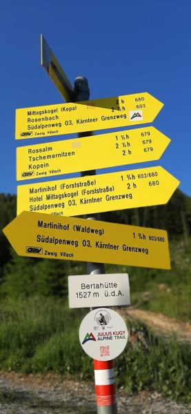 Wanderwegbeschilderung